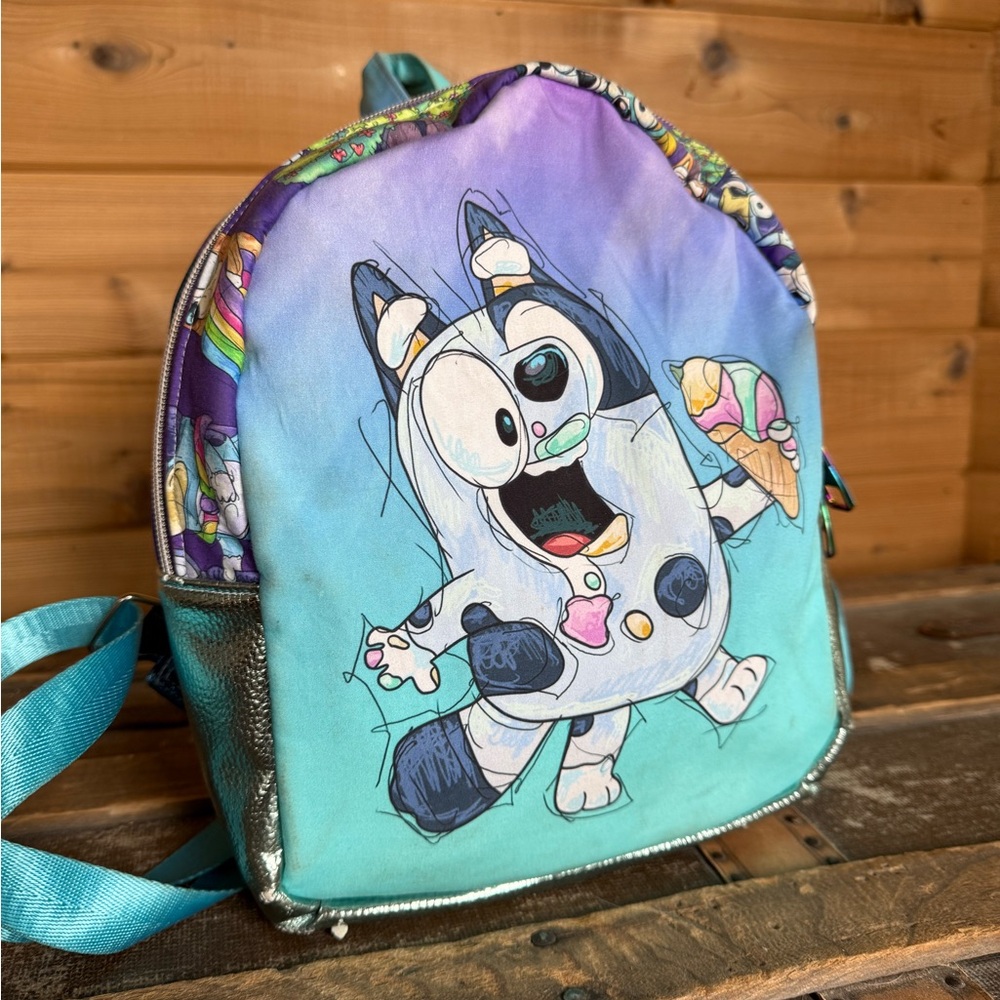 Nikkolie Crafts Bluey Handmade Custom Character Mini Backpack